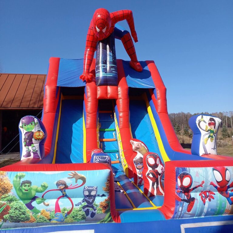 Dmuchana zjeżdżalnia Spiderman